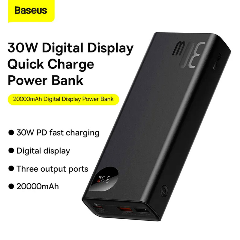 پاور بانک فست شارژ 20000 باسئوس Baseus Adaman Metal PPAD030001 QC3.0 PD 30W
