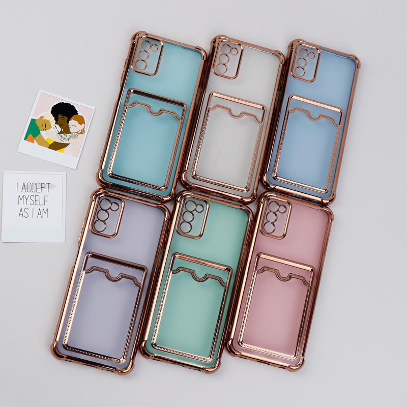 قاب محافظ لنزدار شفاف جاکارتی دار Samsung Galaxy A03s / A02s