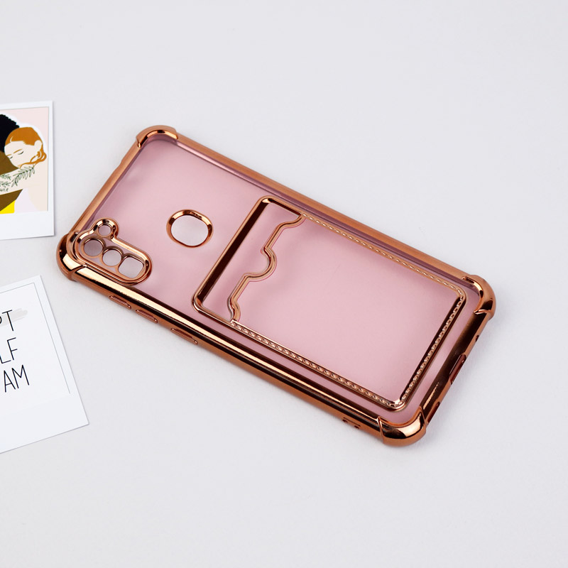 قاب محافظ لنزدار شفاف جاکارتی دار Samsung Galaxy A11