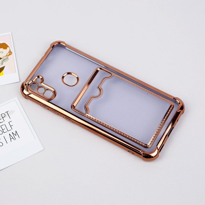 قاب محافظ لنزدار شفاف جاکارتی دار Samsung Galaxy A11