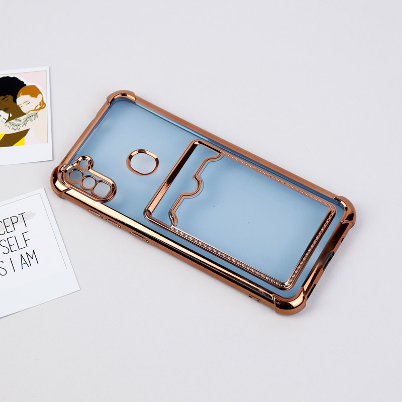 قاب محافظ لنزدار شفاف جاکارتی دار Samsung Galaxy A11