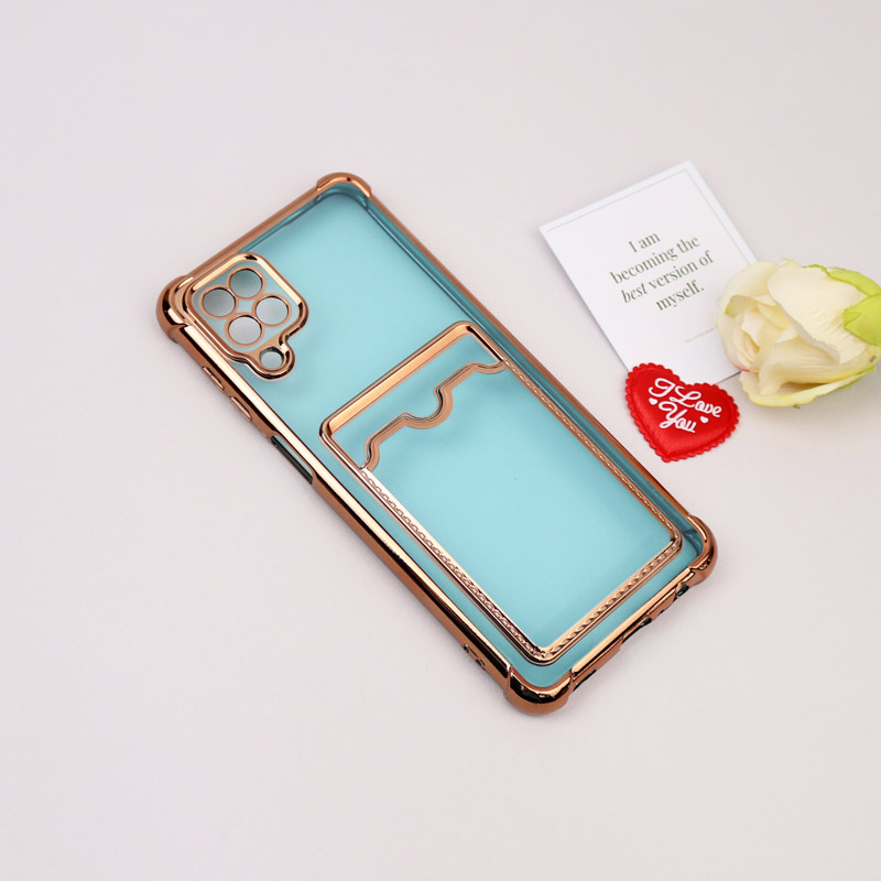 قاب محافظ لنزدار شفاف جاکارتی دار Samsung Galaxy A12