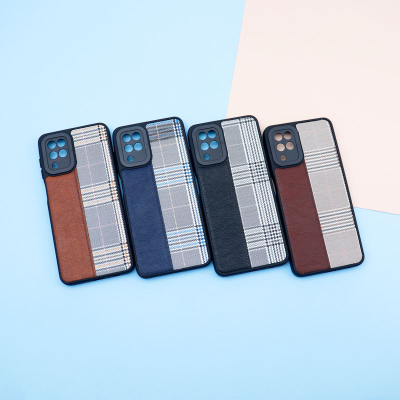 قاب چرمی پارچه ای محافظ لنزدار Samsung Galaxy A12