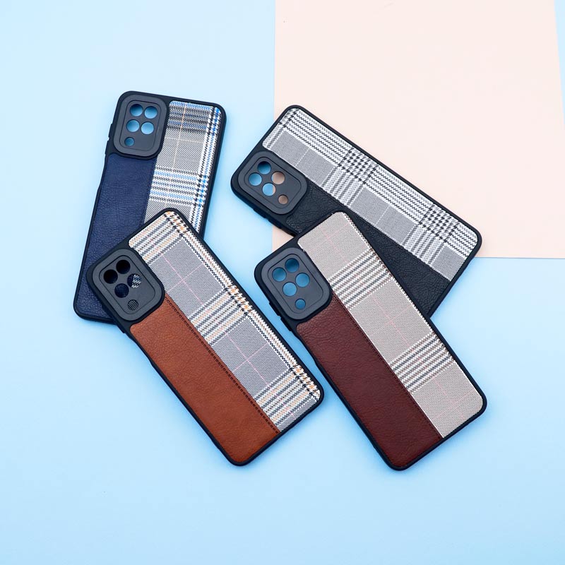 قاب چرمی پارچه ای محافظ لنزدار Samsung Galaxy A12