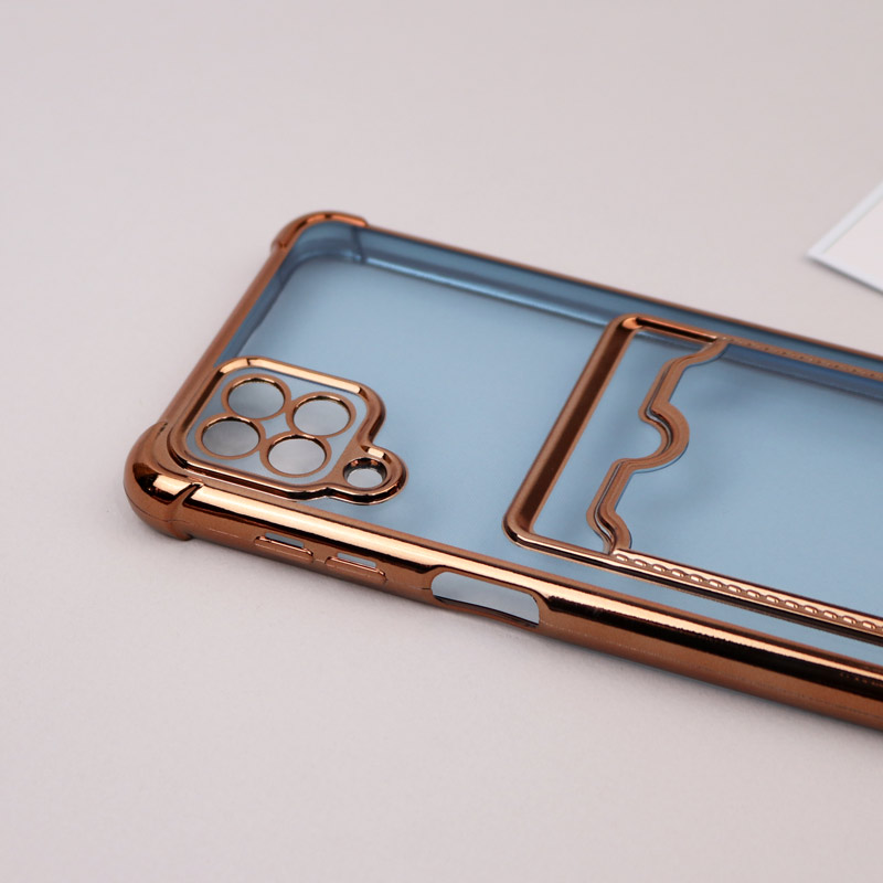 قاب محافظ لنزدار شفاف جاکارتی دار Samsung Galaxy A12