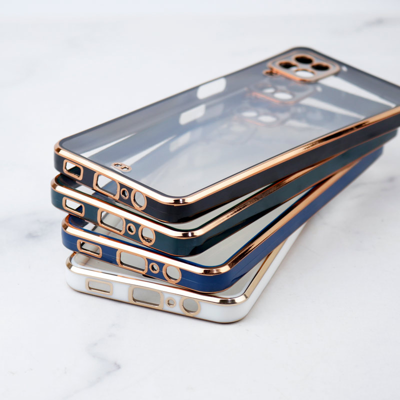 قاب ژله ای دور رنگی محافظ لنزدار Samsung Galaxy A12