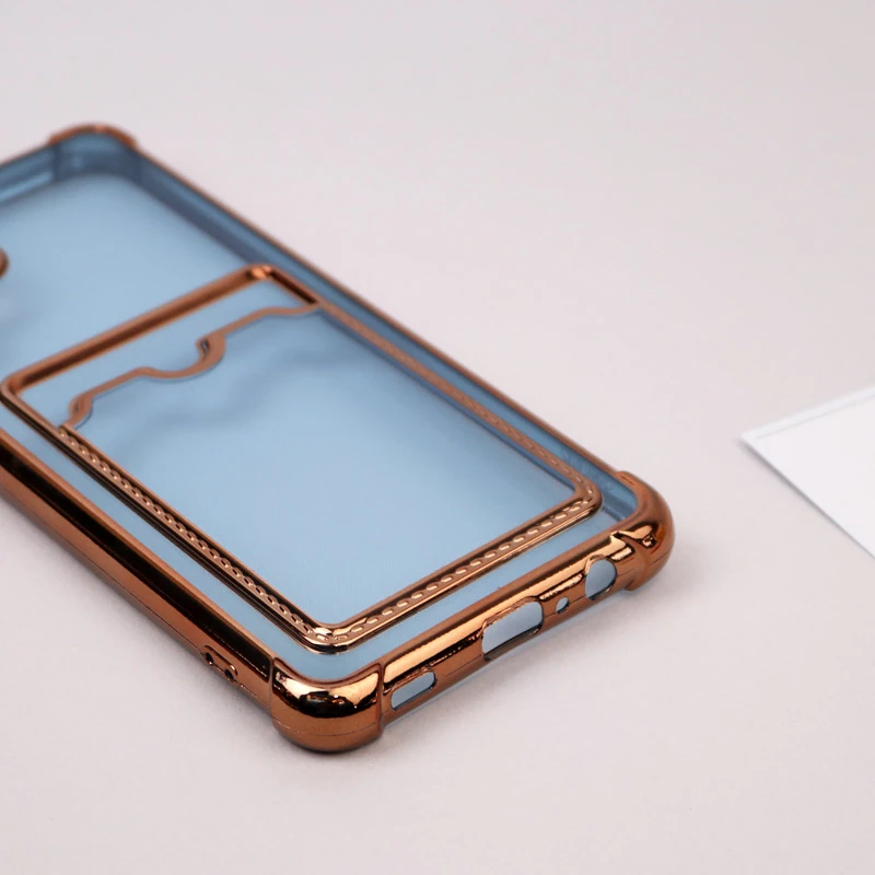 قاب محافظ لنزدار شفاف جاکارتی دار Samsung Galaxy A12