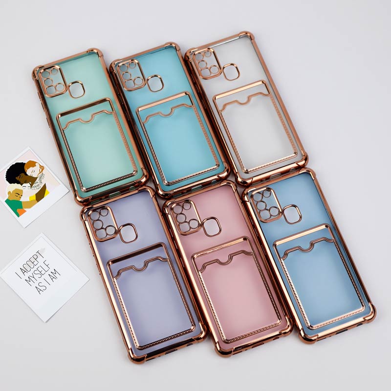 قاب محافظ لنزدار شفاف جاکارتی دار Samsung Galaxy A21s
