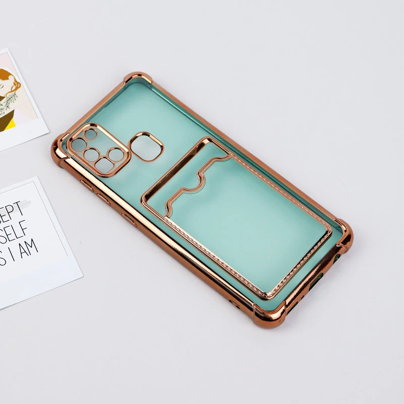 قاب محافظ لنزدار شفاف جاکارتی دار Samsung Galaxy A21s