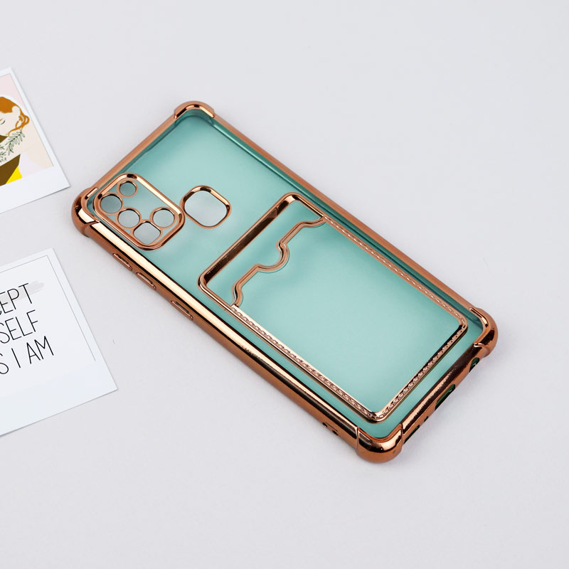 قاب محافظ لنزدار شفاف جاکارتی دار Samsung Galaxy A21s