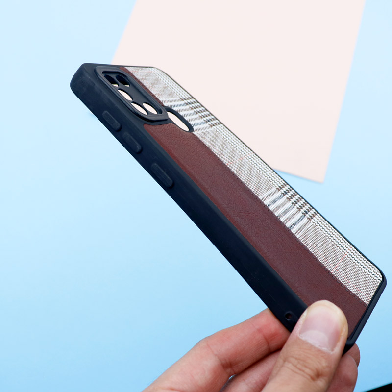 قاب چرمی پارچه ای محافظ لنزدار Samsung Galaxy A21s