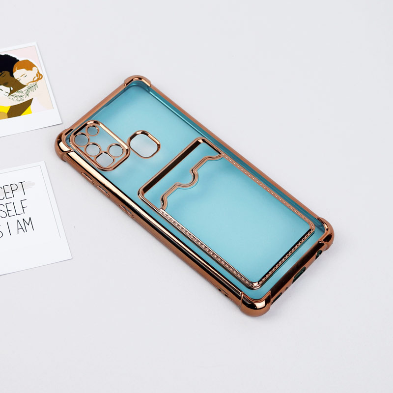قاب محافظ لنزدار شفاف جاکارتی دار Samsung Galaxy A21s