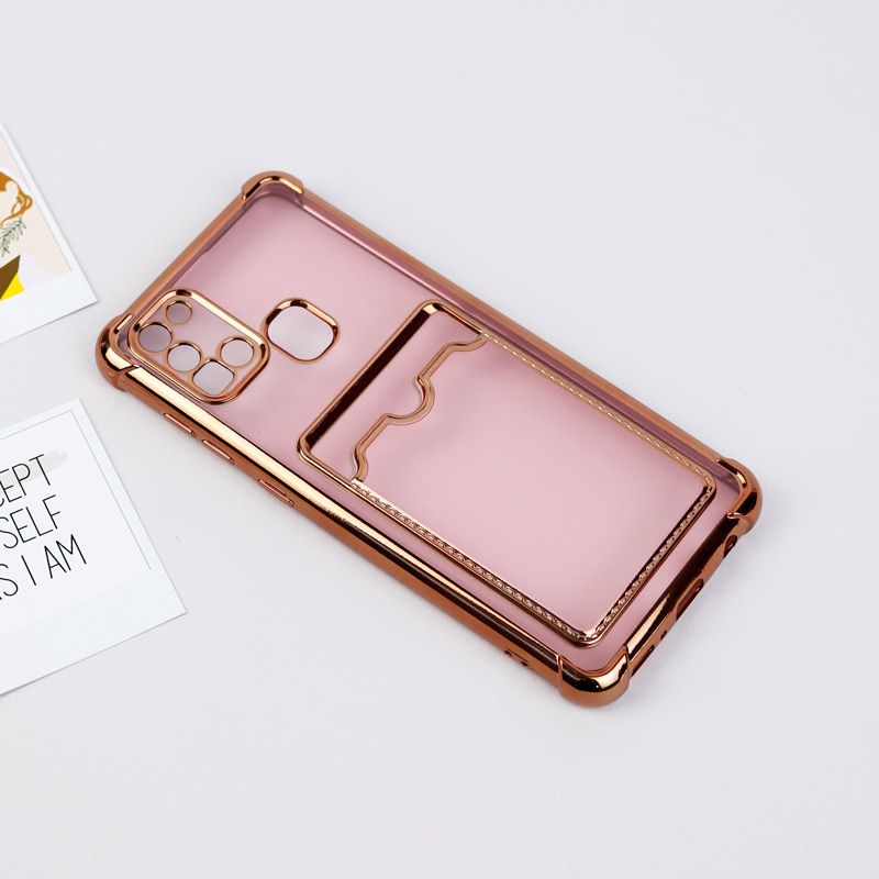 قاب محافظ لنزدار شفاف جاکارتی دار Samsung Galaxy A21s