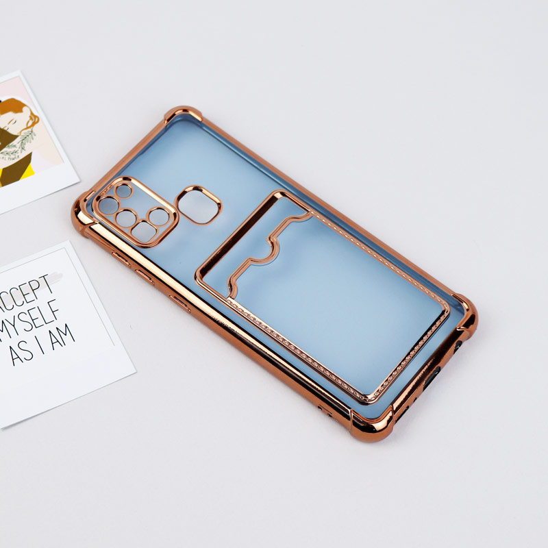 قاب محافظ لنزدار شفاف جاکارتی دار Samsung Galaxy A21s