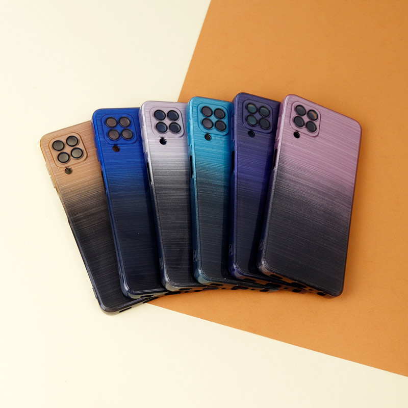 قاب PC براق محافظ لنزدار دو رنگ Samsung Galaxy A22 4G
