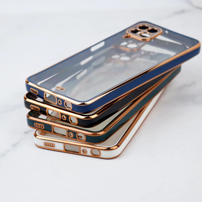 قاب ژله ای دور رنگی محافظ لنزدار Samsung Galaxy A22 4G