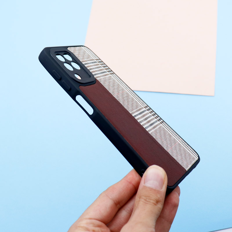قاب چرمی پارچه ای محافظ لنزدار Samsung Galaxy A22 4G