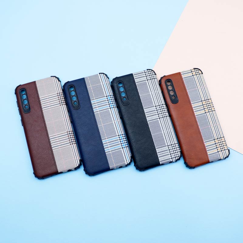 قاب چرمی پارچه ای محافظ لنزدار Samsung Galaxy A50