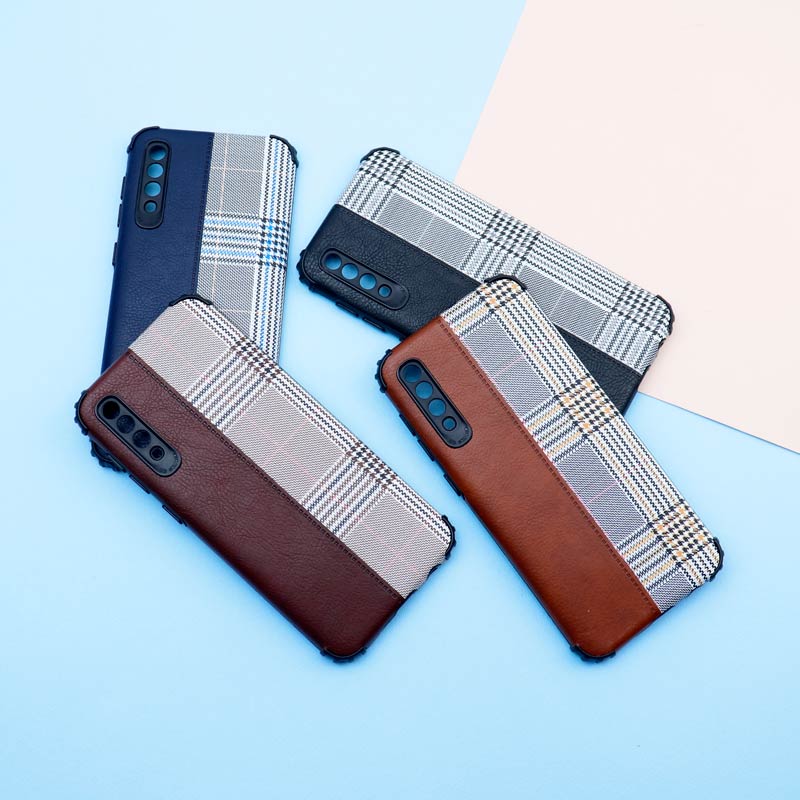 قاب چرمی پارچه ای محافظ لنزدار Samsung Galaxy A50