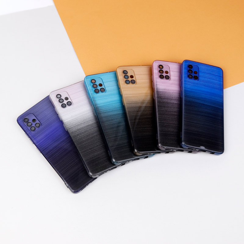 قاب PC براق محافظ لنزدار دو رنگ Samsung Galaxy A51