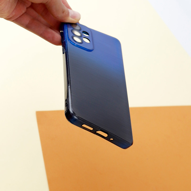 قاب PC براق محافظ لنزدار دو رنگ Samsung Galaxy A73