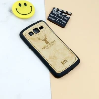 قاب چرمی محافظ لنزدار طرح گوزن Samsung Galaxy Grand 2 خاکی