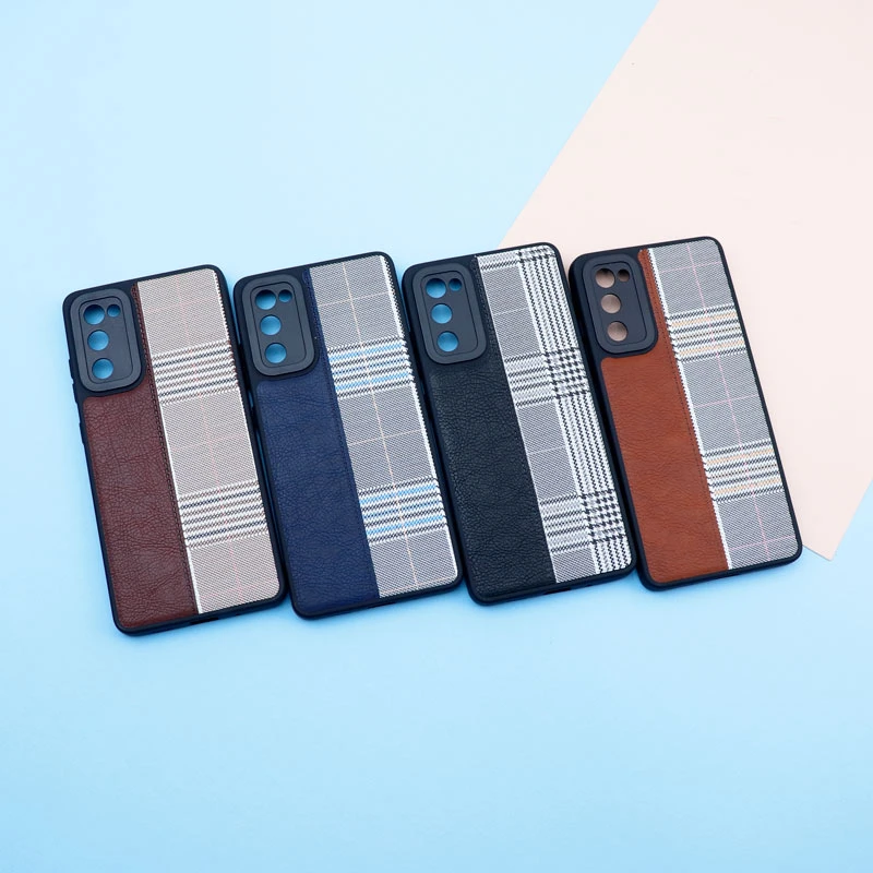 قاب چرمی پارچه ای محافظ لنزدار Samsung Galaxy S20 FE