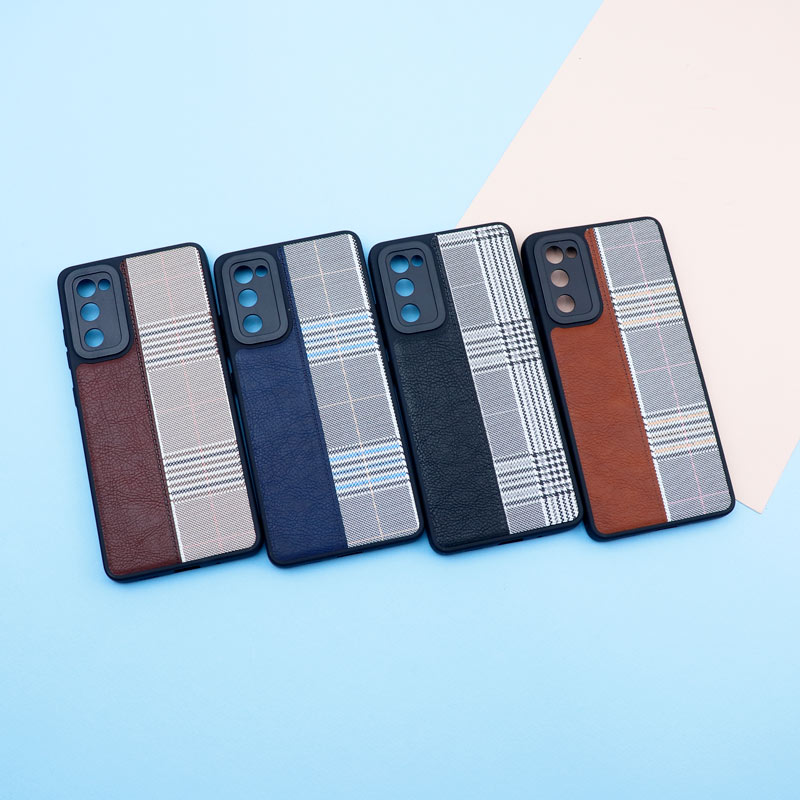 قاب چرمی پارچه ای محافظ لنزدار Samsung Galaxy S20 FE