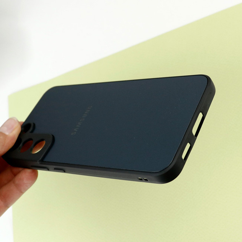 قاب طرح PVD محافظ لنزدار Samsung Galaxy S22 Plus سرمه ای