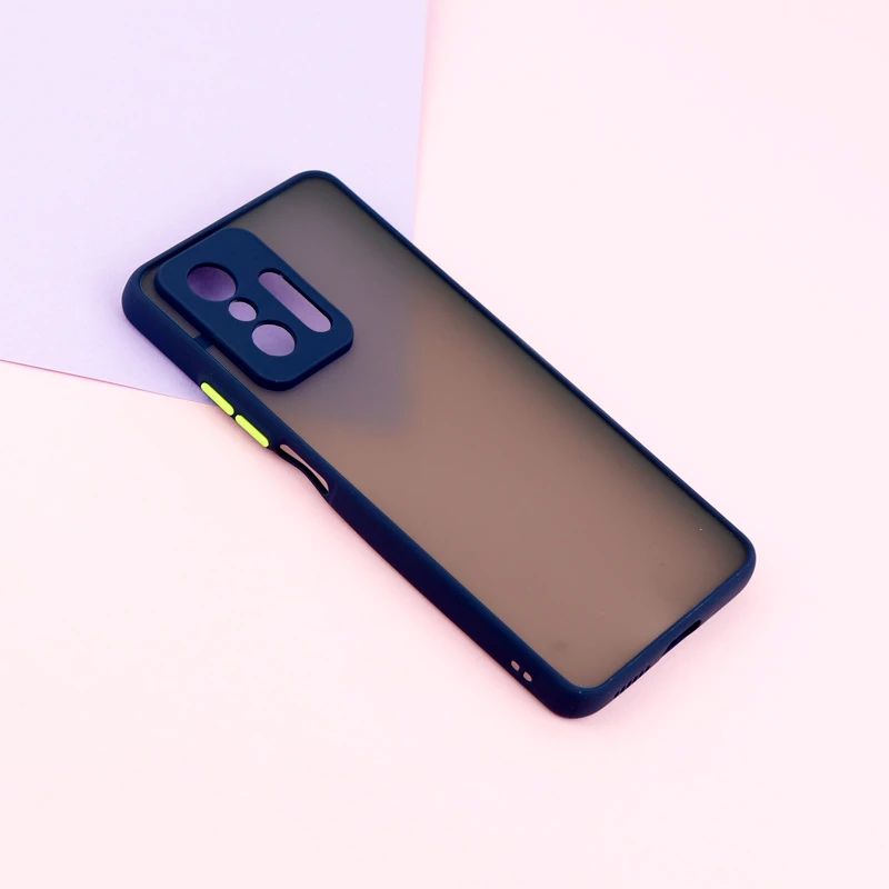 قاب PC مات محافظ لنز دار Xiaomi 11T / 11T Pro سرمه ای