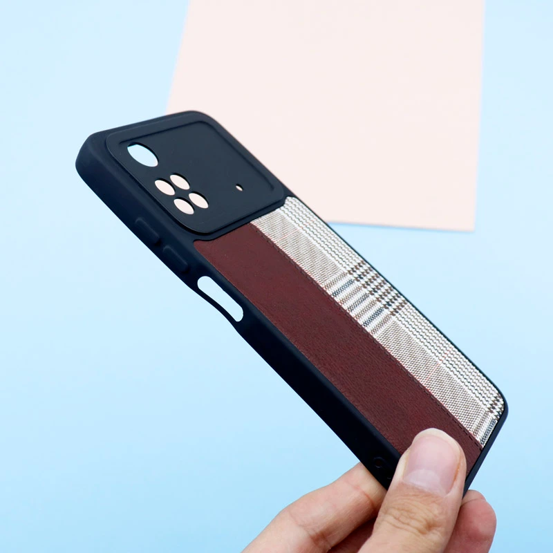 قاب چرمی پارچه ای محافظ لنزدار Xiaomi Poco M4 Pro