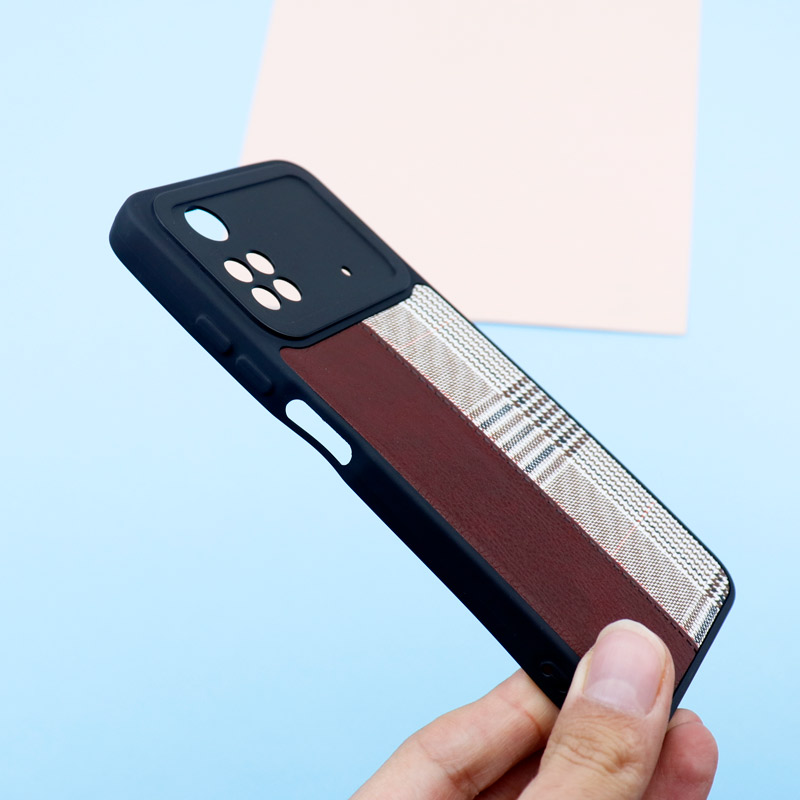 قاب چرمی پارچه ای محافظ لنزدار Xiaomi Poco M4 Pro