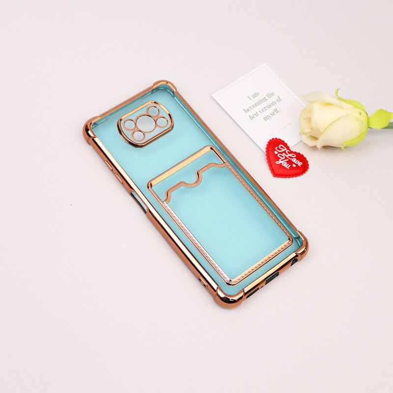 قاب محافظ لنزدار شفاف جاکارتی دار Xiaomi Poco X3