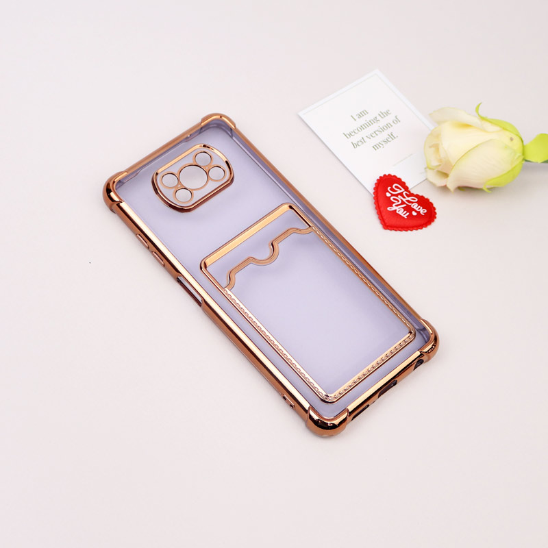 قاب محافظ لنزدار شفاف جاکارتی دار Xiaomi Poco X3