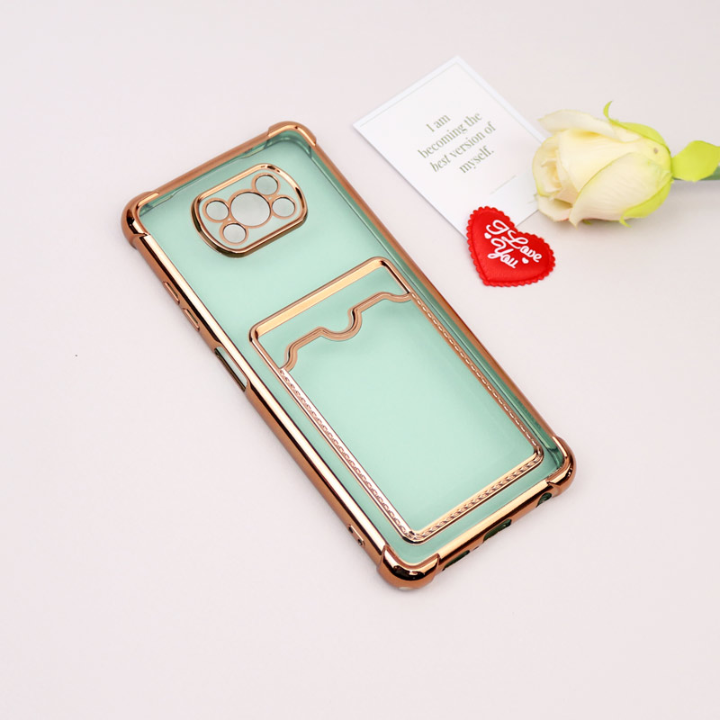 قاب محافظ لنزدار شفاف جاکارتی دار Xiaomi Poco X3