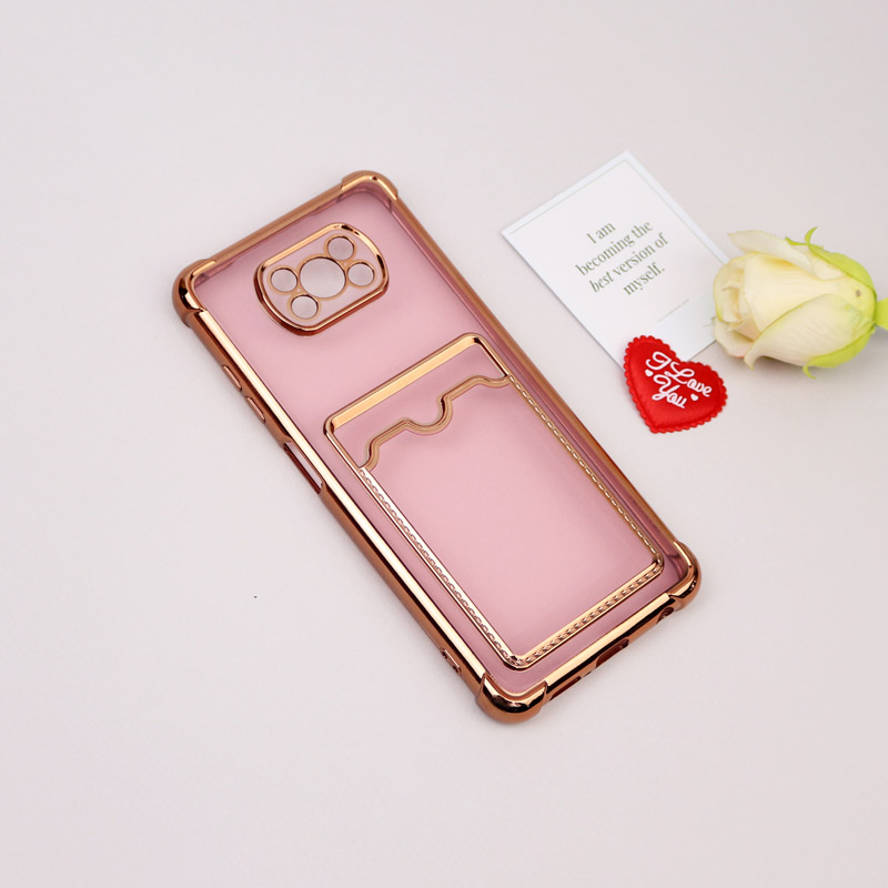 قاب محافظ لنزدار شفاف جاکارتی دار Xiaomi Poco X3