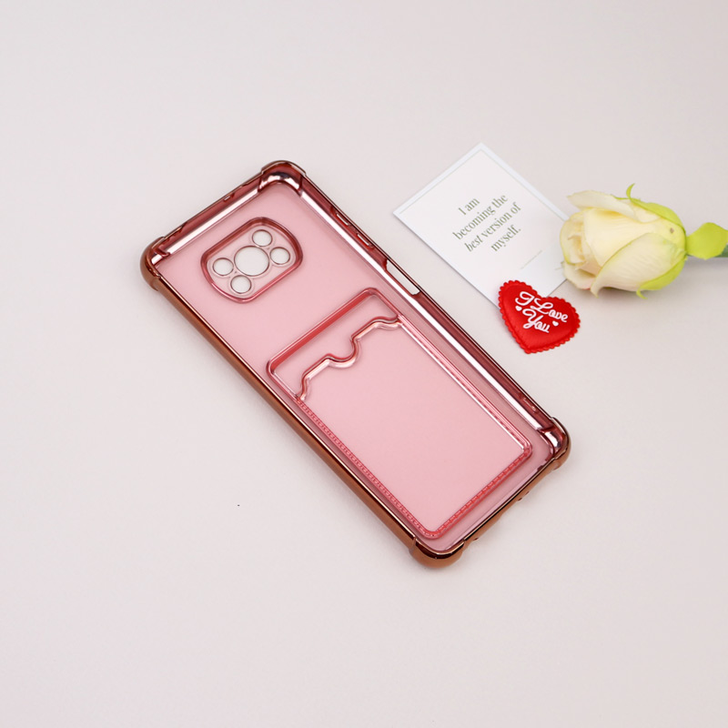 قاب محافظ لنزدار شفاف جاکارتی دار Xiaomi Poco X3