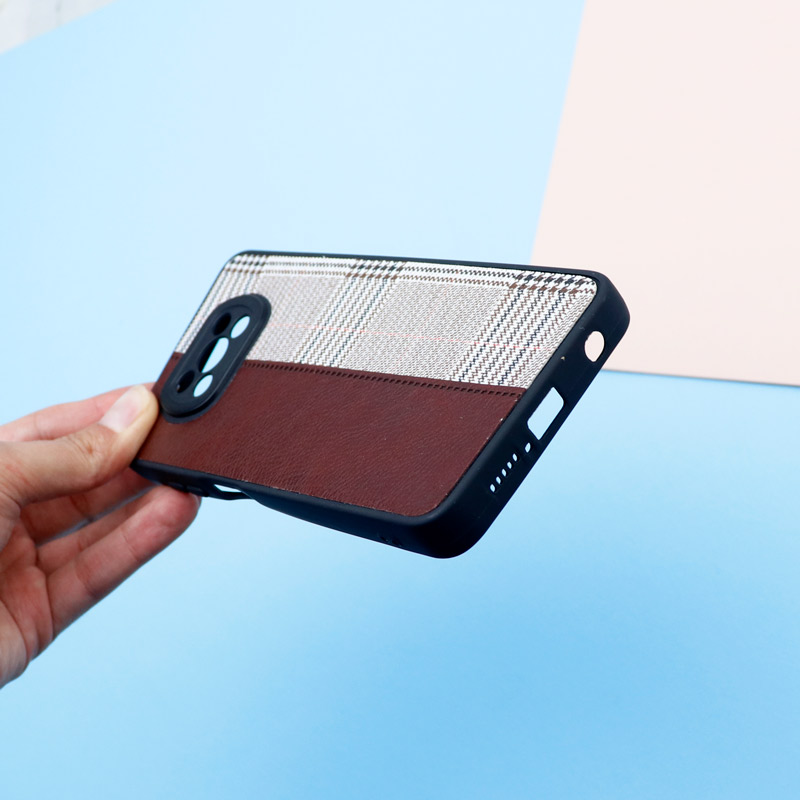 قاب چرمی پارچه ای محافظ لنزدار Xiaomi Poco X3