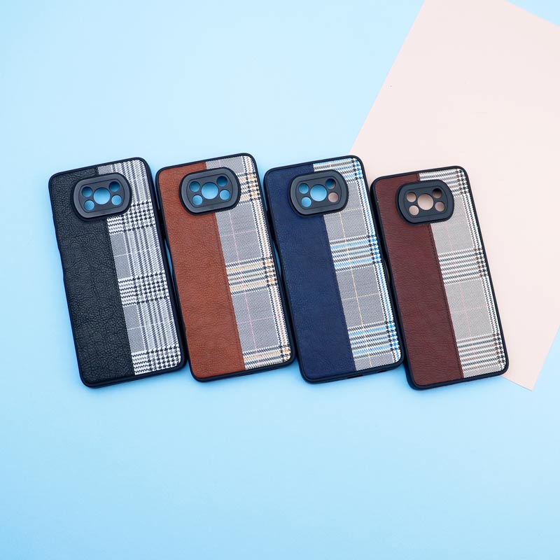 قاب چرمی پارچه ای محافظ لنزدار Xiaomi Poco X3