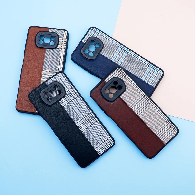 قاب چرمی پارچه ای محافظ لنزدار Xiaomi Poco X3