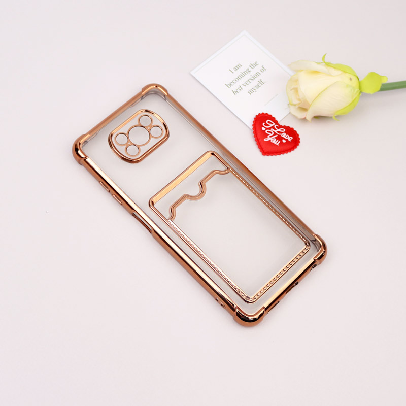 قاب محافظ لنزدار شفاف جاکارتی دار Xiaomi Poco X3