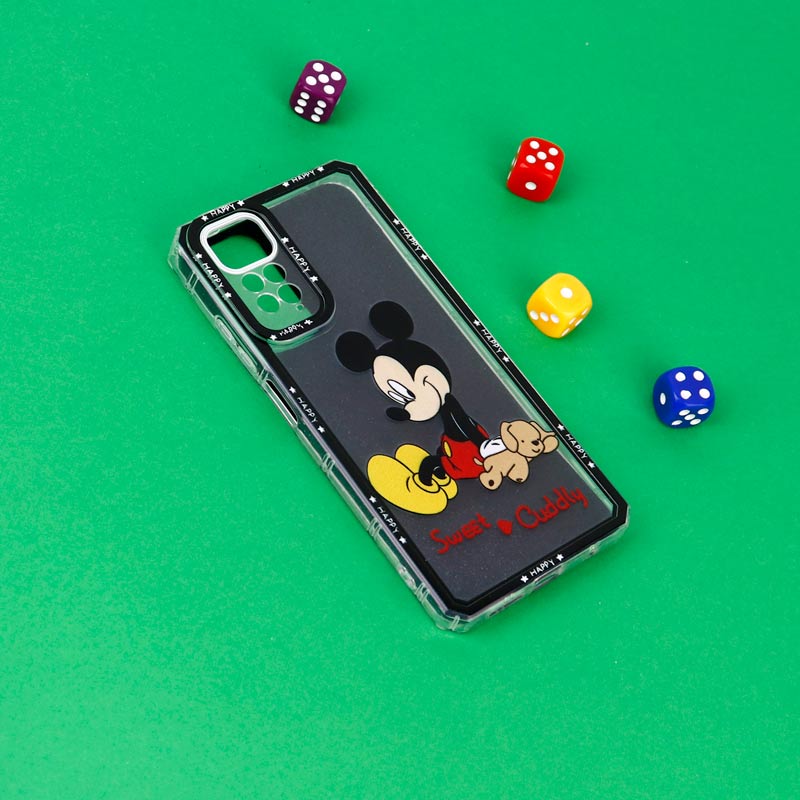 قاب عروسکی Pro Camera محافظ لنزدار اکلیلی Xiaomi Redmi Note 11 / 11S 4G