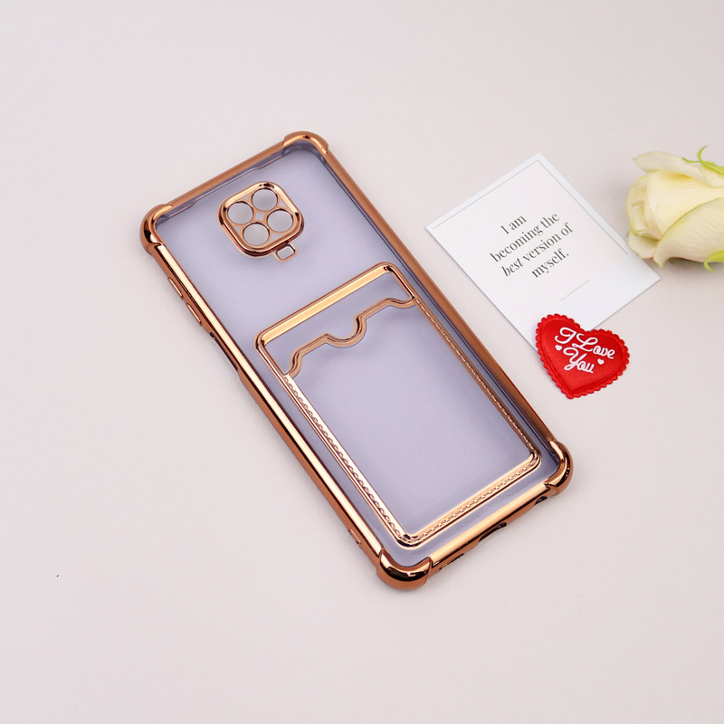 قاب محافظ لنزدار شفاف جاکارتی دار Xiaomi Redmi Note 9s