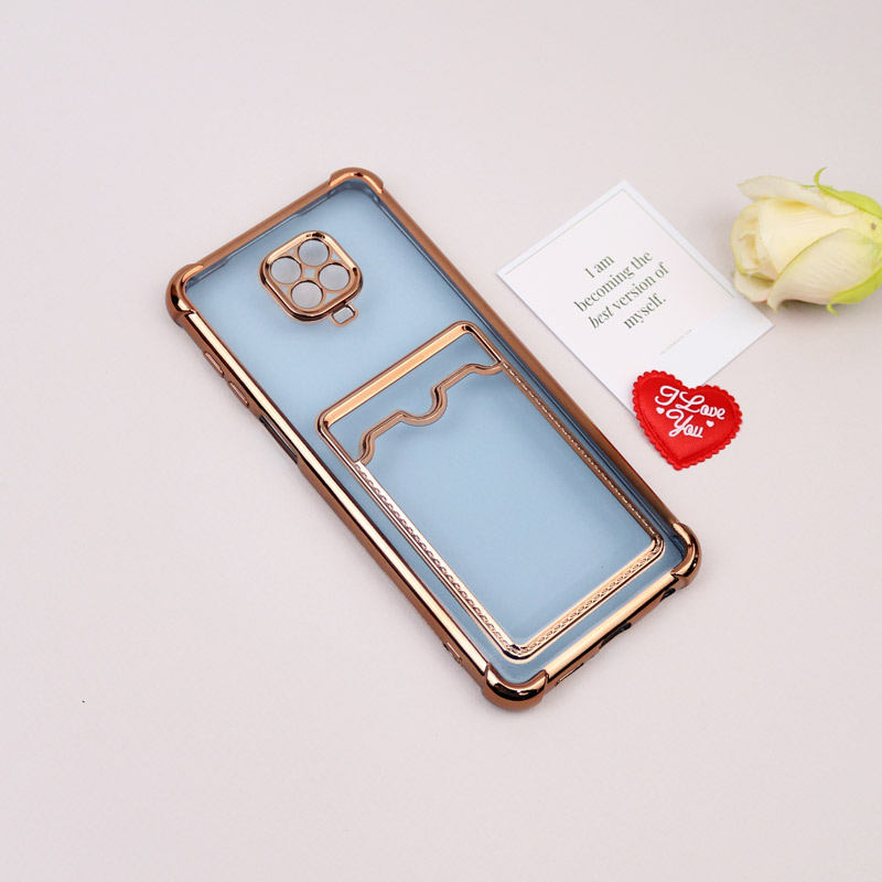 قاب محافظ لنزدار شفاف جاکارتی دار Xiaomi Redmi Note 9s