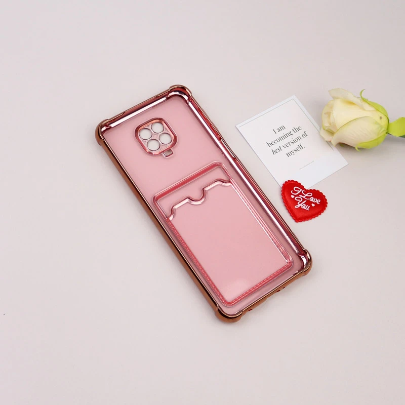 قاب محافظ لنزدار شفاف جاکارتی دار Xiaomi Redmi Note 9s