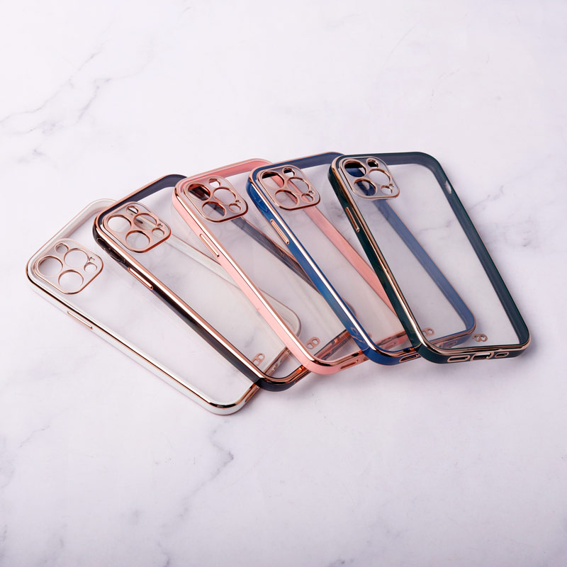 قاب ژله ای دور رنگی محافظ لنزدار iPhone 12 Pro