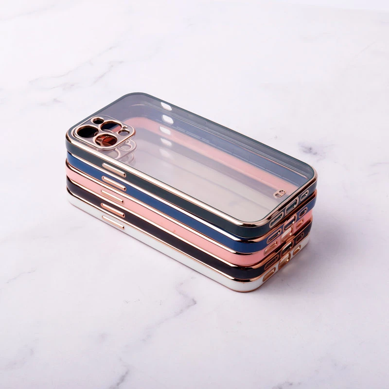 قاب ژله ای دور رنگی محافظ لنزدار iPhone 12 Pro