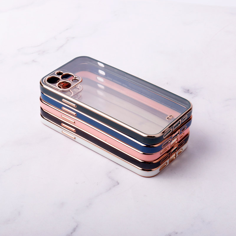 قاب ژله ای دور رنگی محافظ لنزدار iPhone 12 Pro