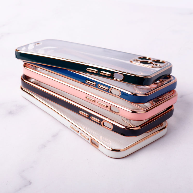 قاب ژله ای دور رنگی محافظ لنزدار iPhone 12 Pro