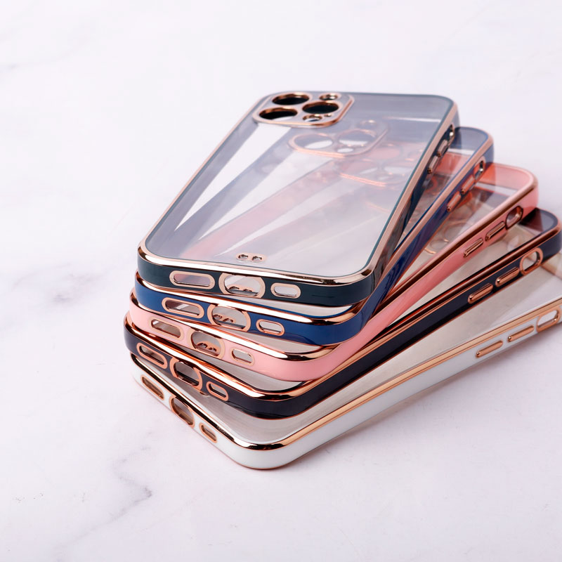 قاب ژله ای دور رنگی محافظ لنزدار iPhone 12 Pro